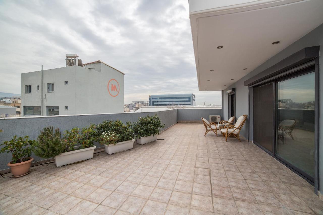 Spacious Modern Apartments With Great Rooftop View Athens Luaran gambar